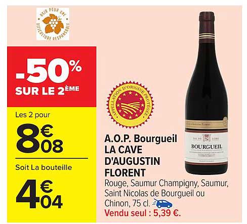A.O.P. Bourgueil LA CAVE D'AUGUSTIN FLORENT