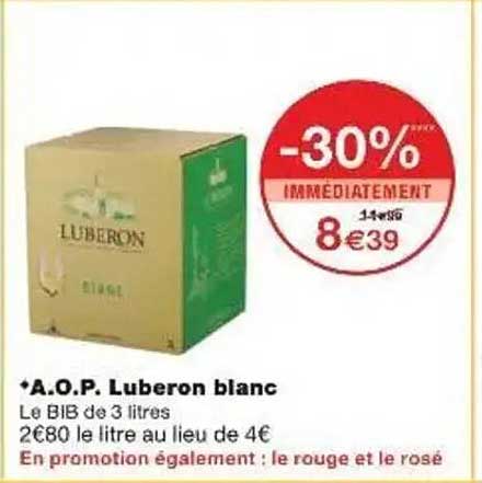 A.O.P. Luberon blanc