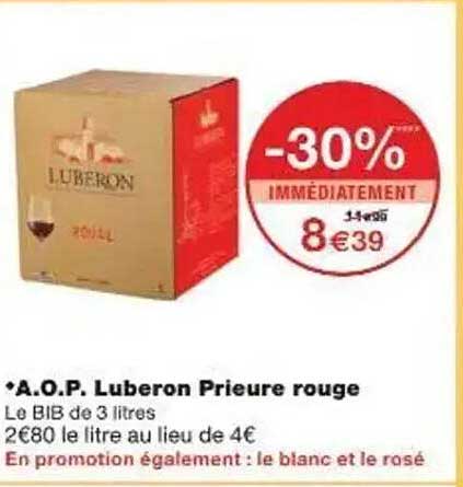 A.O.P. Luberon Prieure rouge