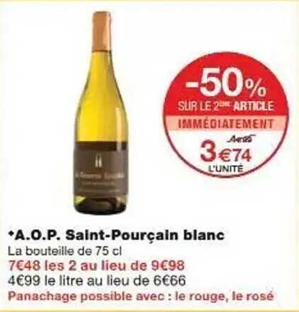 *A.O.P. Saint-Pourcain blanc