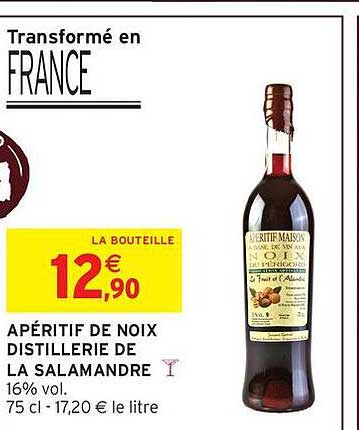 APÉRITIF DE NOIX DISTILLERIE DE LA SALAMANDRE