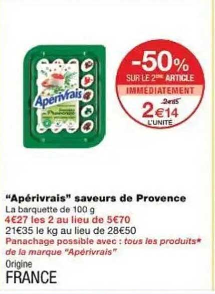 "Aperivrais" saveurs de Provence