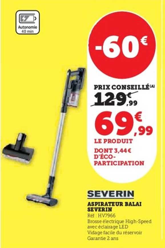 ASPIRATEUR BALAI SEVERIN