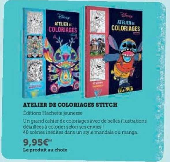 ATELIER DE COLORIAGES STITCH