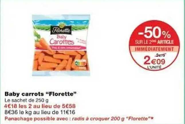 Baby carottes "Florette"