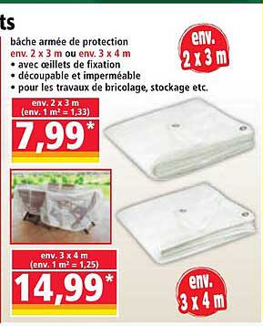 bâche armée de protection