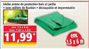 bâche armée de protection bois et jardin