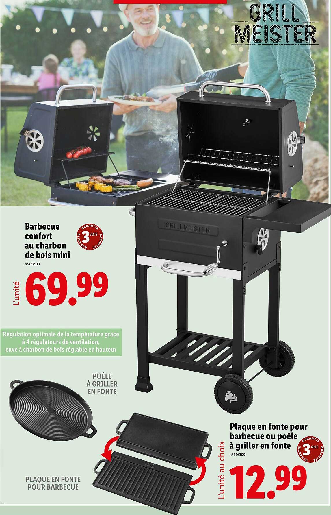 Barbecue confort au charbon de bois mini