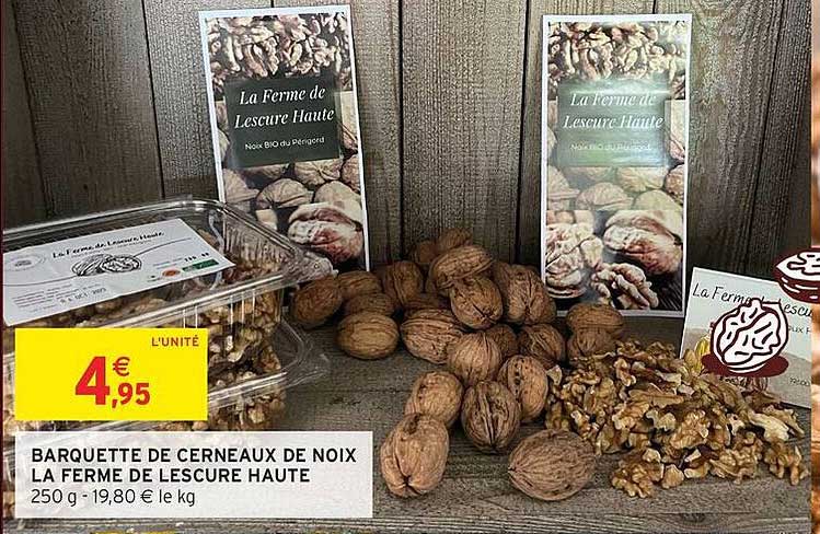 BARQUETTE DE CERNEAUX DE NOIX LA FERME DE LESCURE HAUTE