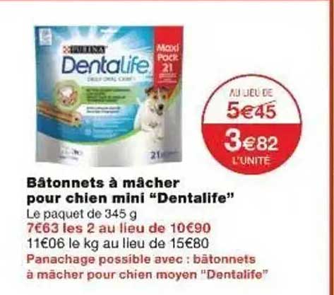 Bâtonnets à mâcher pour chien mini “Dentalife”