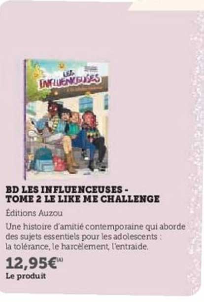 BD LES INFLUENCEUSES - TOME 2 LE LIKE ME CHALLENGE