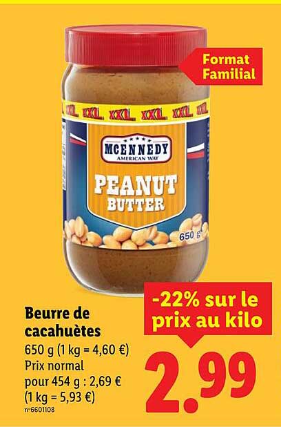 Beurre de cacahuètes