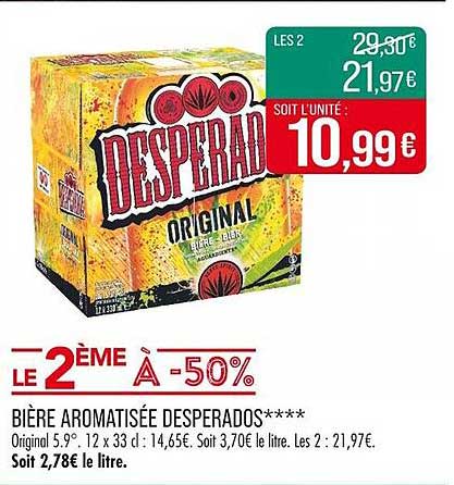 Bière aromatisée Desperados