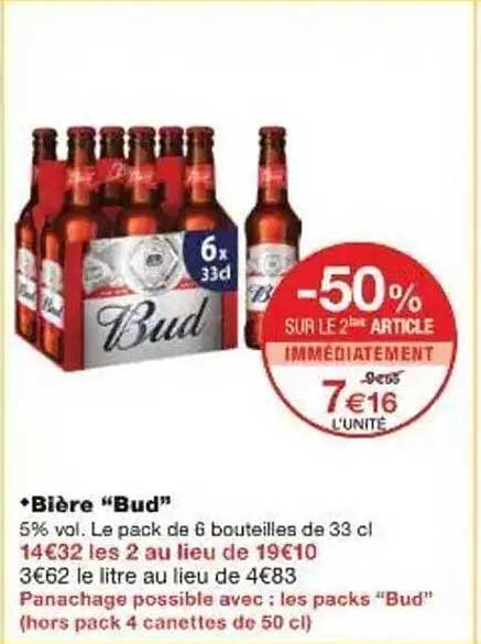 Bière "Bud"