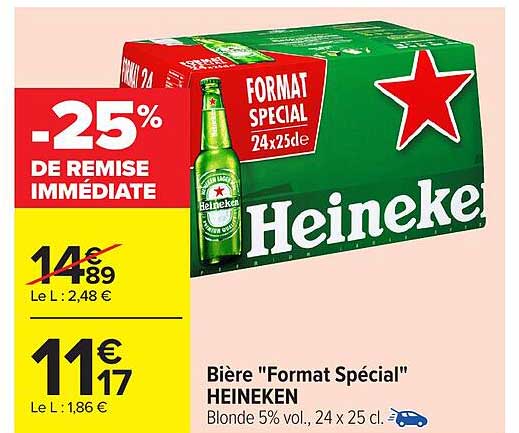Bière "Format Spécial" HEINEKEN