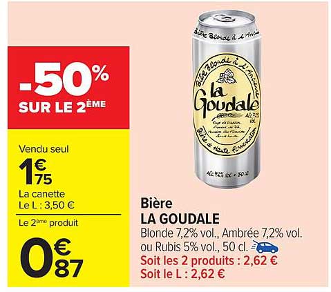 Bière LA GOUDALE