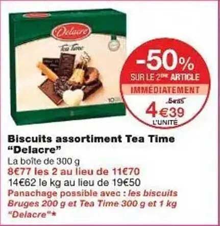 Biscuits assortiment Tea Time "Delacre"