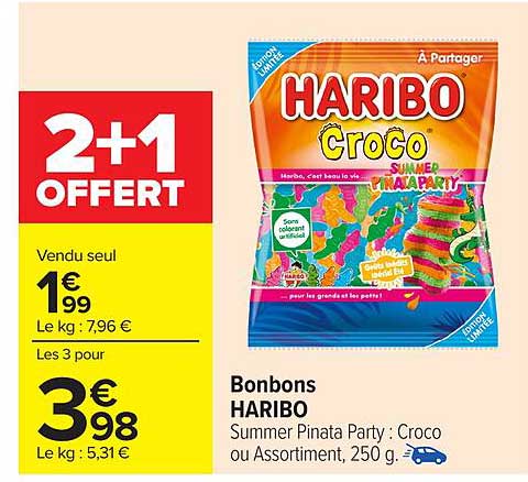 Bonbons HARIBO Croco - Summer Pinata Party