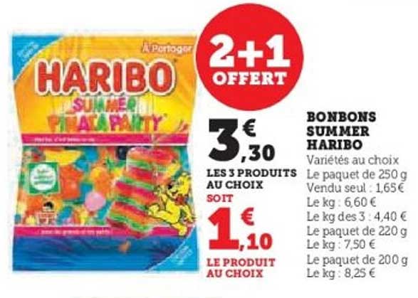 BONBONS SUMMER HARIBO