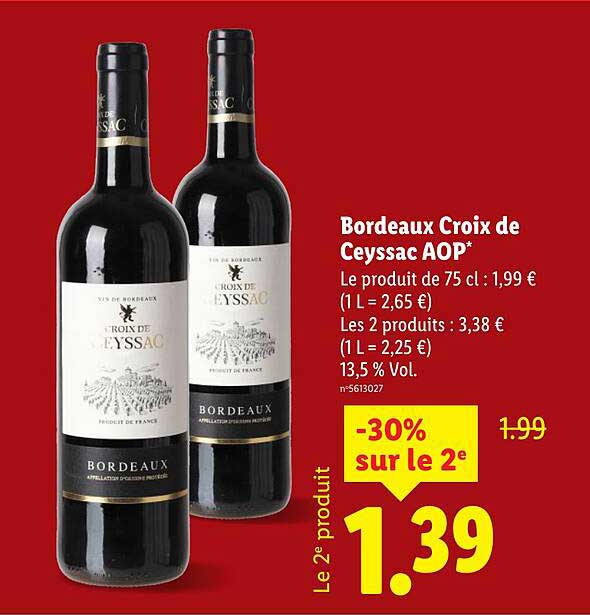 Bordeaux Croix de Ceyssac AOP*