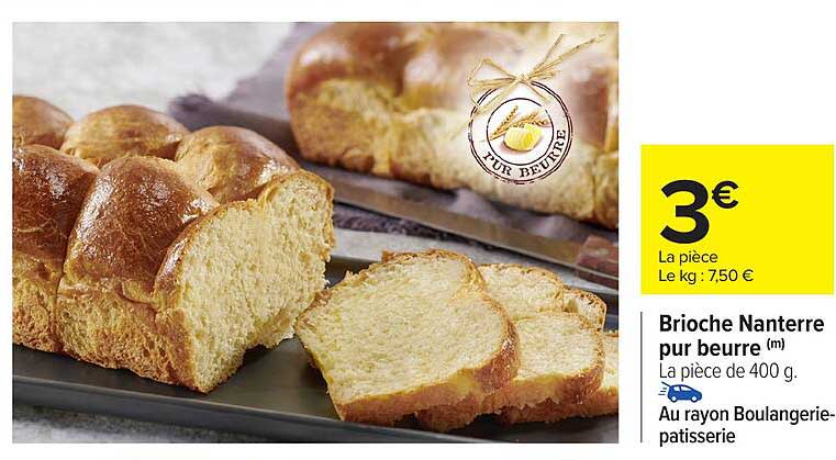 Brioche Nanterre pur beurre