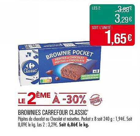 BROWNIES CARREFOUR CLASSIC'