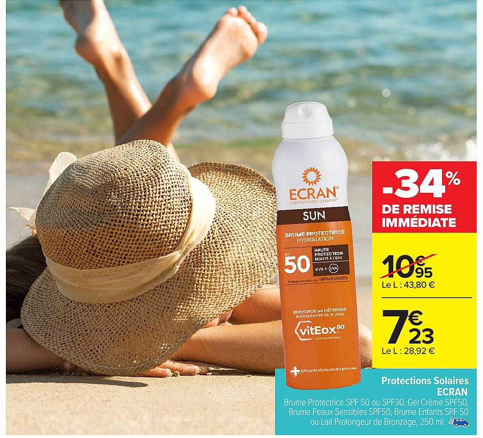Brume Protectrice Hydratante Ecran SPF 50