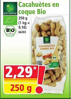 Cacahuètes en coque Bio