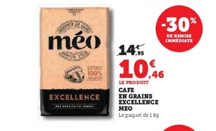 CAFÉ EN GRAINS EXCELLENCE MEO