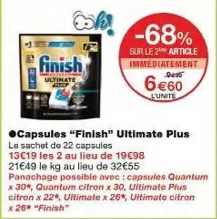 Capsules “Finish” Ultimate Plus