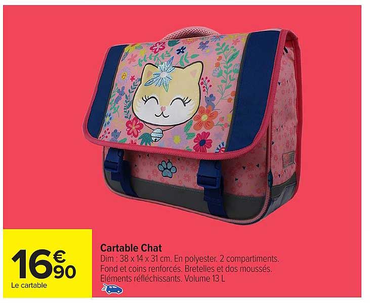 Cartable Chat