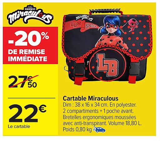 Cartable Miraculous