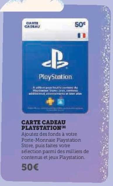 CARTE CADEAU PLAYSTATION