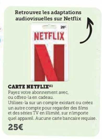 CARTE NETFLIX(C)