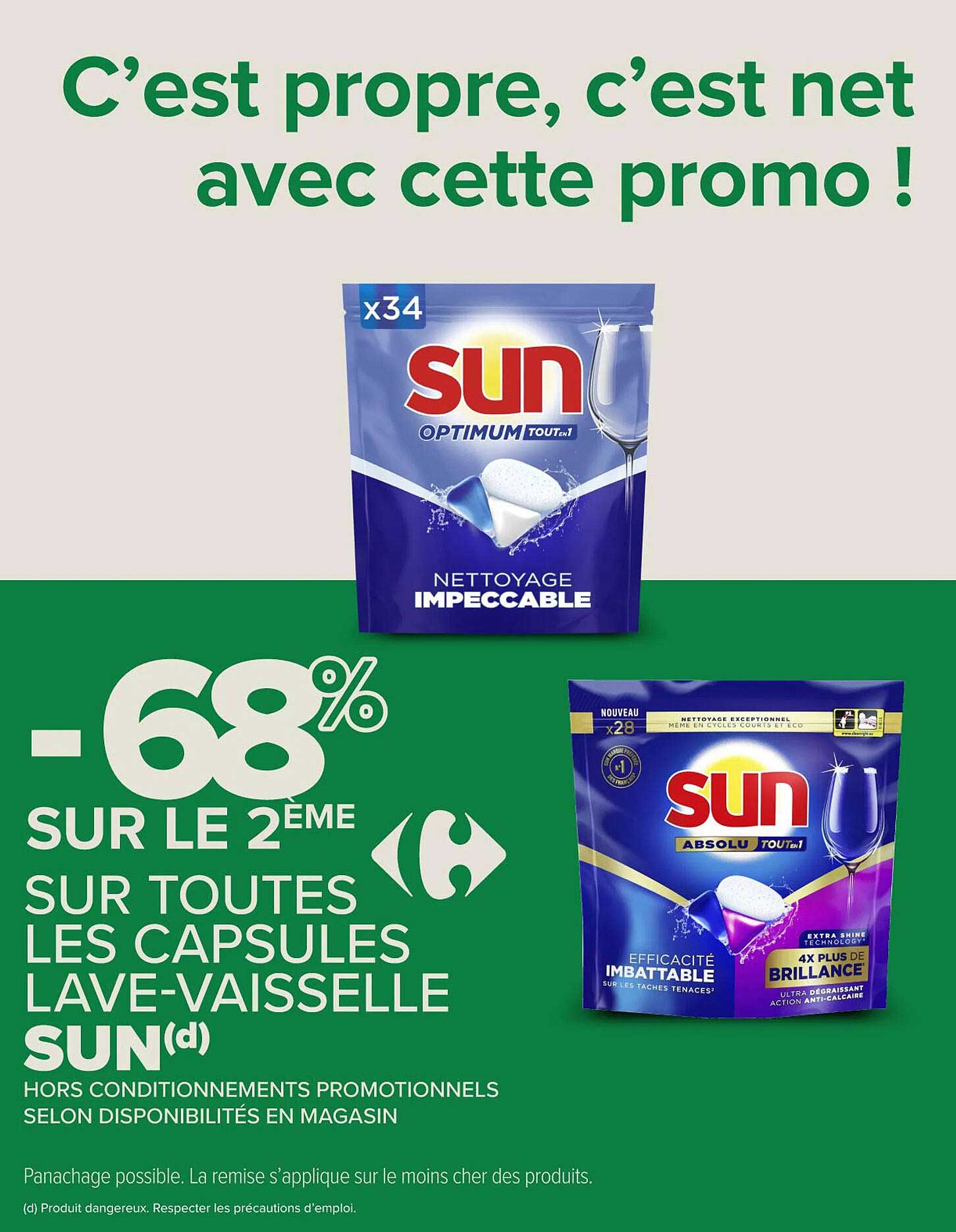 C’est propre, c’est net avec cette promo !