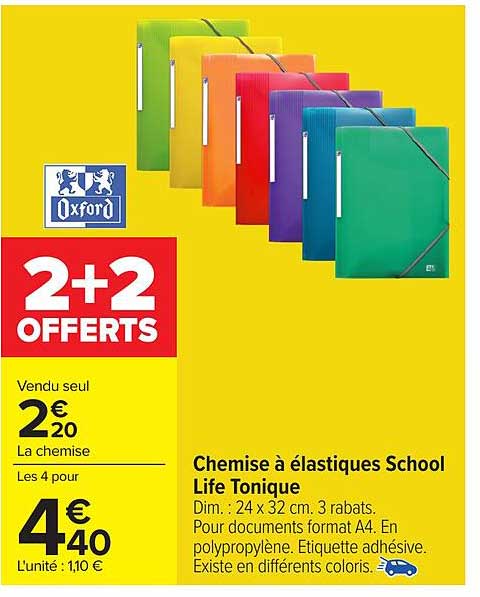 Chemise à élastiques School Life Tonique