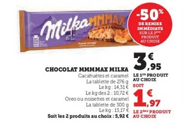 CHOCOLAT MMMMAX MILKA