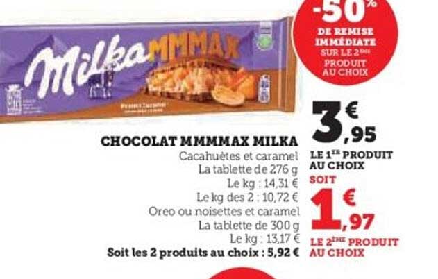 CHOCOLAT MMMMAX MILKA