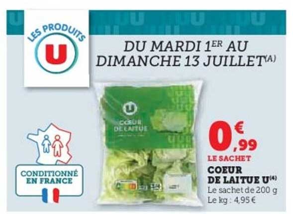 COEUR DE LAITUE U