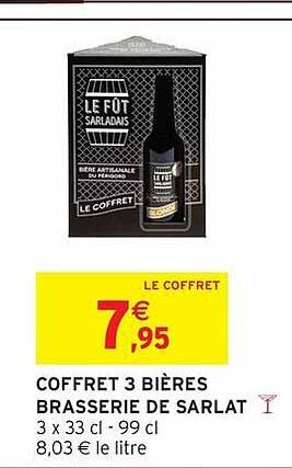 COFFRET 3 BIÈRES BRASSERIE DE SARLAT