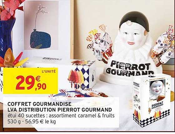 COFFRET GOURMANDISE LVA DISTRIBUTION PIERROT GOURMAND