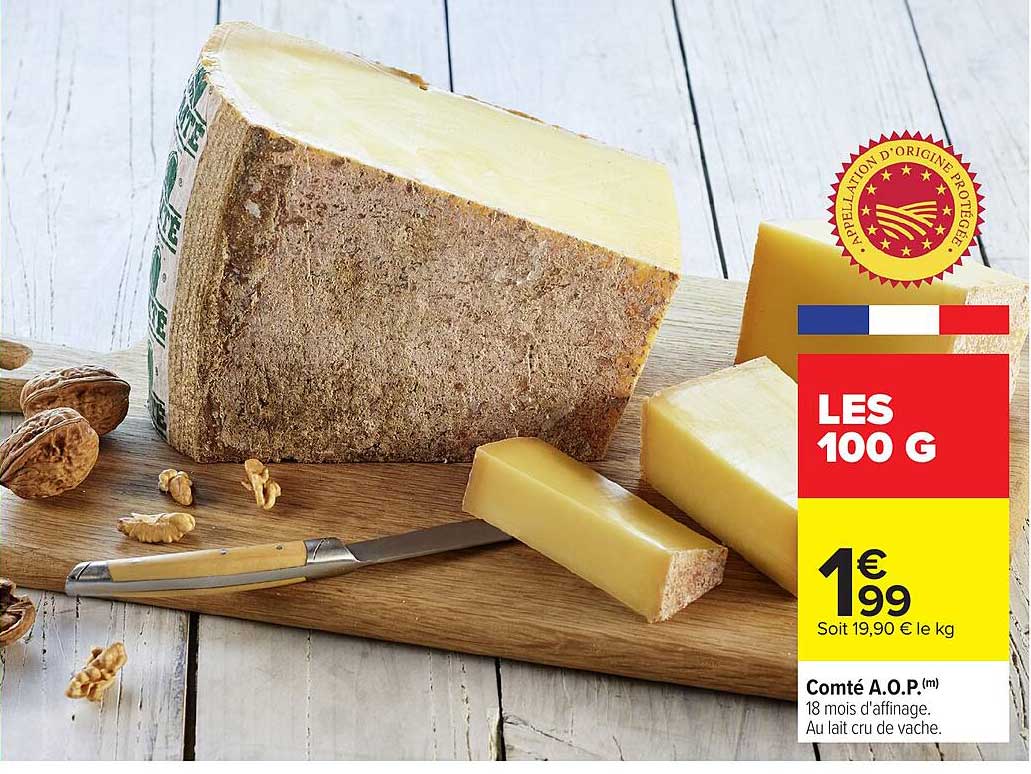 Comté A.O.P. 18 mois d'affinage