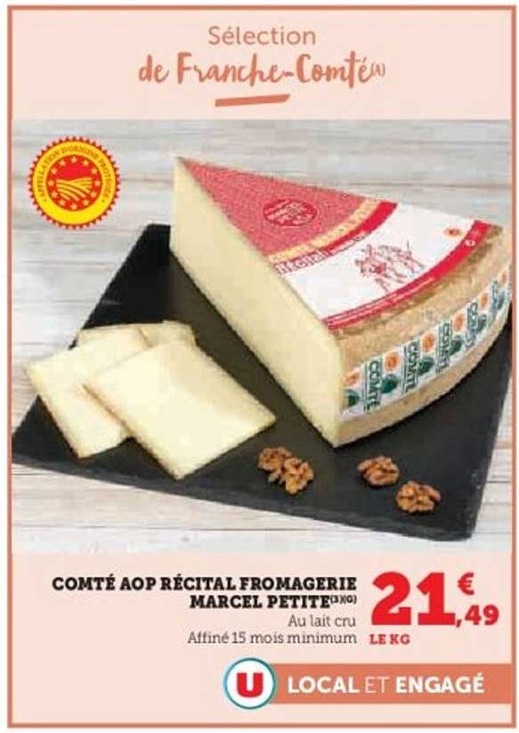 COMTÉ AOP RÉCITAL FROMAGERIE MARCEL PETIT(3KG)
