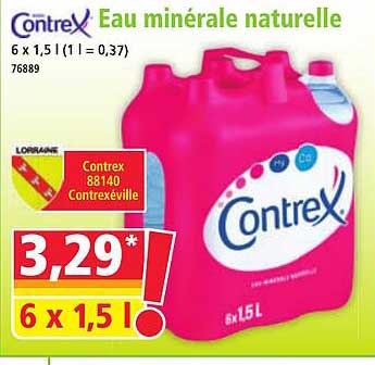 Contrex Eau minérale naturelle 6 x 1,5 l