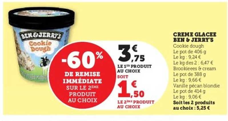 CRÈME GLACÉE BEN & JERRY'S