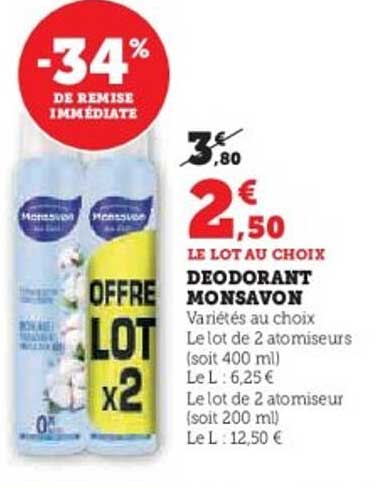 DEODORANT MONSAVON