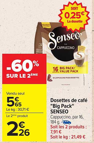Dosettes de café "Big Pack" SENSEO