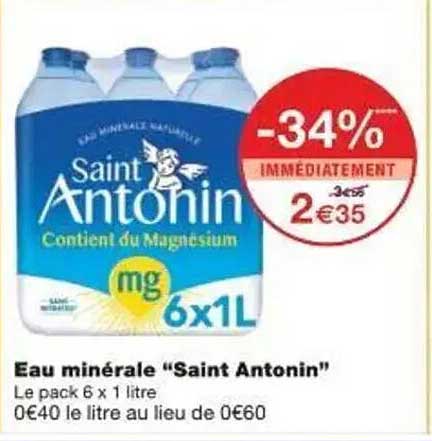 Eau minérale "Saint Antonin"