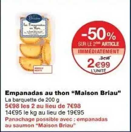 Empanadas au thon "Maison Briau"