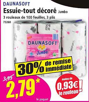Essuie-tout décoré Jumbo